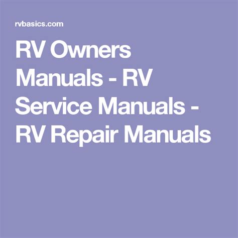 national rv owners manual Doc