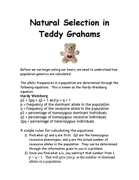 natural selection in teddy grahams answer key Kindle Editon