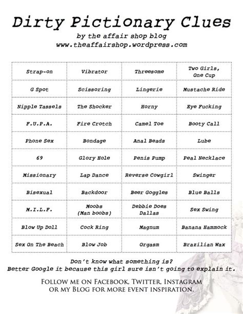 naughty words for charades Ebook Doc