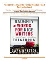 naughty words for nice writers a sexual and spanking thesaurus Epub