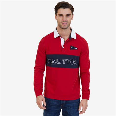 nautica long sleeve polo shirts