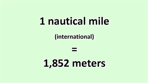 nautical miles to meters