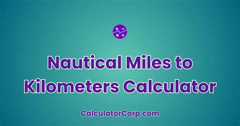 nautical miles to miles calculator