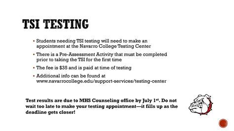 navarro midlothian testing center