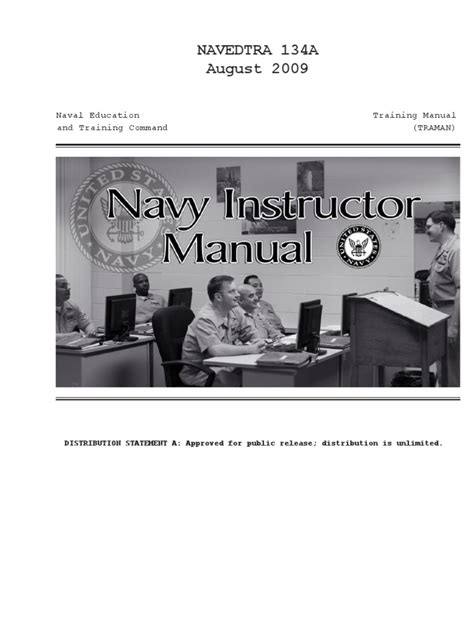 navedtra 134 series navy instructor manual PDF