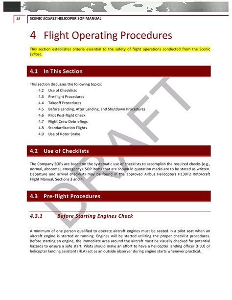 navigator standard operating procedures manual Reader