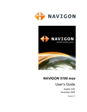 navigon 5100 max manual PDF