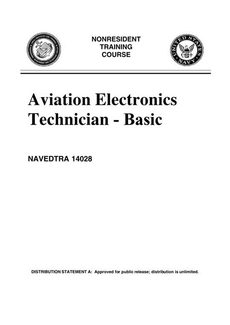 navy aviation electronics technician basic navedtra 14028 nonresident training course Ebook Doc