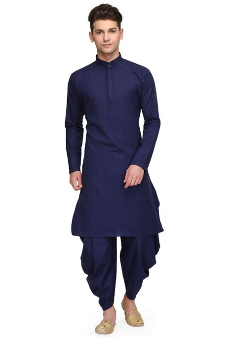 navy blue kurta