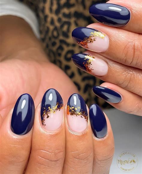 Navy Nails