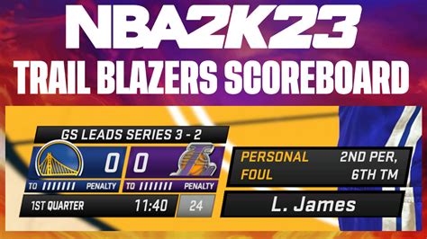 nba 2k23 scoreboard sample