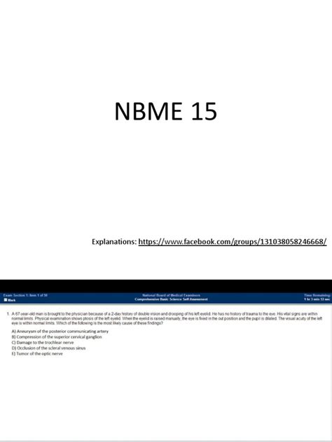 nbme 15 answer explanations pdf PDF