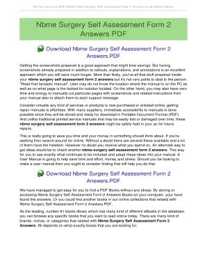 nbme surgery self assessment answers Doc