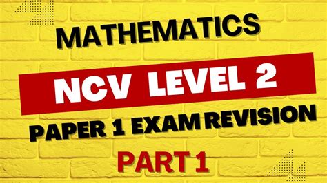 ncv examination paper mathematics Doc