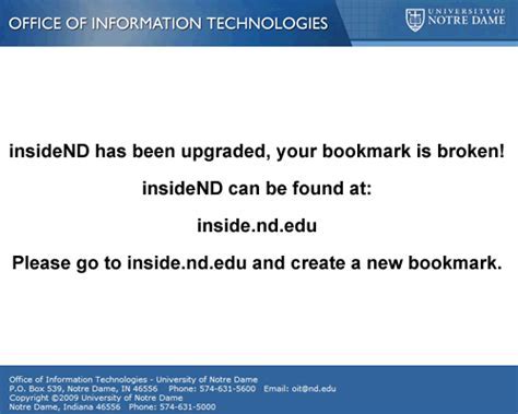 nd edu inside nd