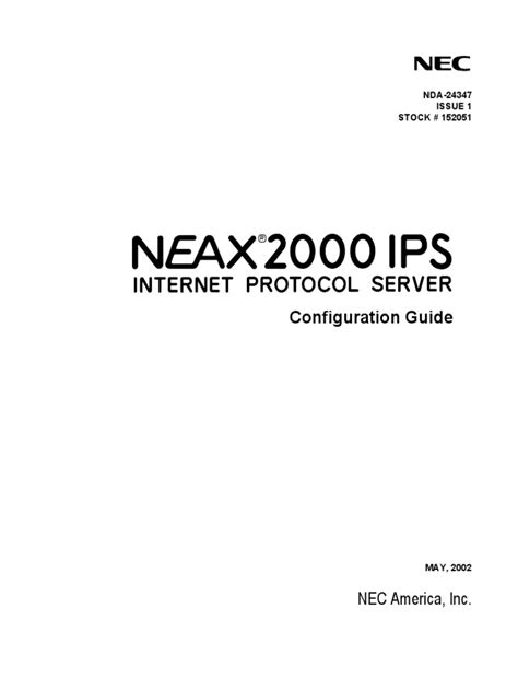neax 2000 ips user guide Kindle Editon