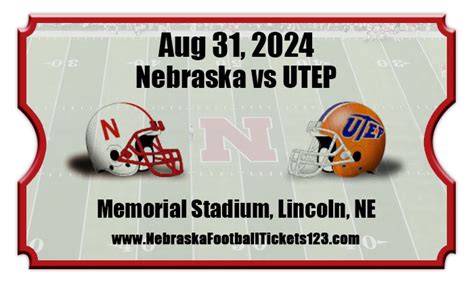 nebraska vs utep tickets