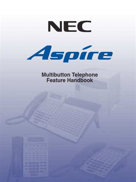nec aspire user manual PDF