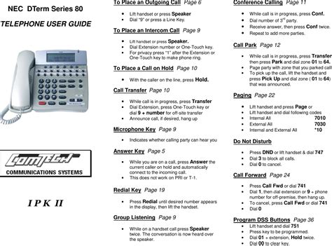 nec dterm 80 phone manual Reader
