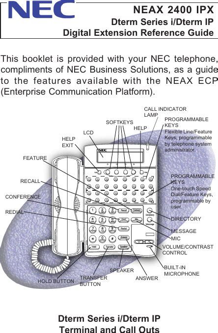 nec dterm ip manual PDF
