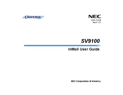 nec inmail user guide Epub