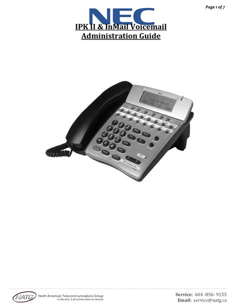 nec ipk ii phone system manual Reader