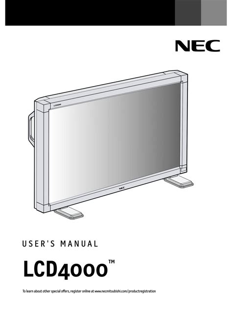 nec lcd 4000 manual Reader