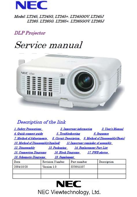 nec lt245 user manual Doc