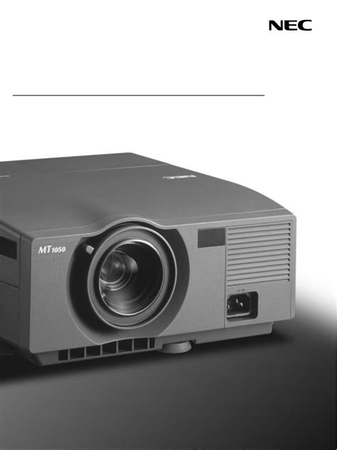 nec mt1050 projector manual Reader