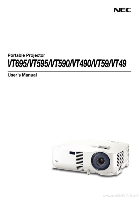 nec projector vt595 manual Kindle Editon