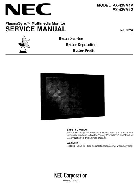 nec px 42m5 plasmasync 4210w user guide Reader