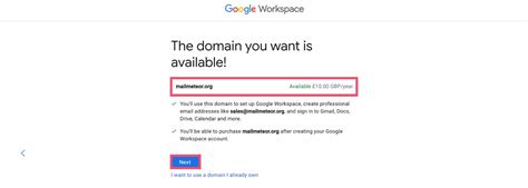 need .org email