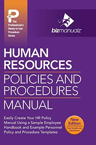 need a hr policies and procedures manual Kindle Editon