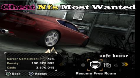 need for most wanted cheats ps2