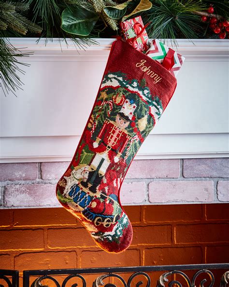 needlepoint christmas stocking