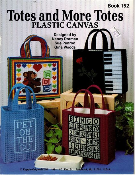 needlepoint totes for plastic canvas craft book Kindle Editon