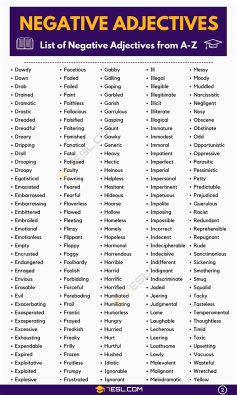 negative adjectives for background checks