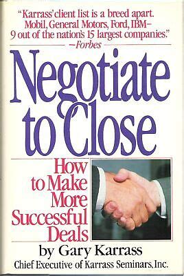 negotiate to close how to make more successful deals PDF