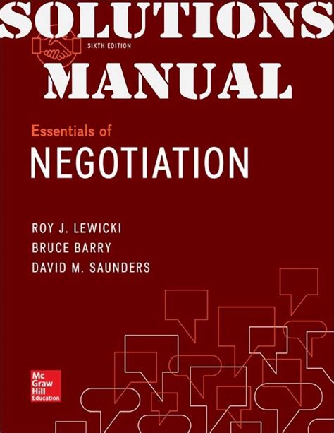 negotiation 6th edition lewicki Doc