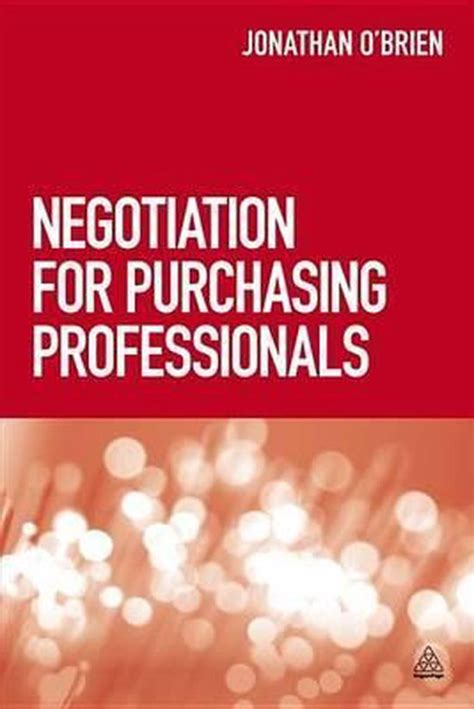 negotiation for purchasing professionals Reader