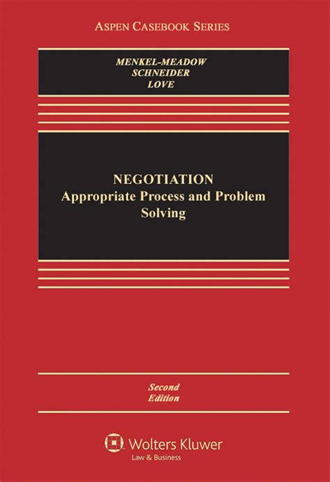 negotiation processes for problem solving aspen casebook Doc