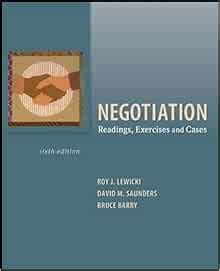 negotiation readings exercises and cases Epub