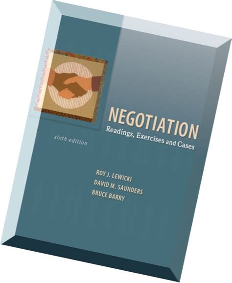 negotiation readings exercises and cases 6th edition pdf PDF