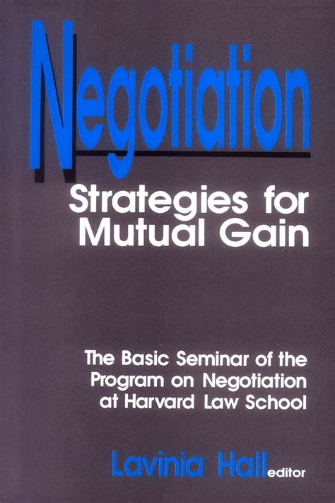 negotiation strategies for mutual gain PDF