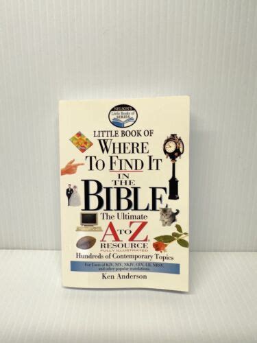 nelsons little book of where to find it in the bible Kindle Editon