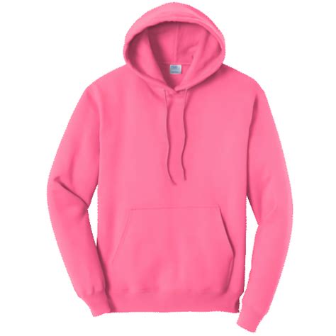 neon pink hooded sweatshirt