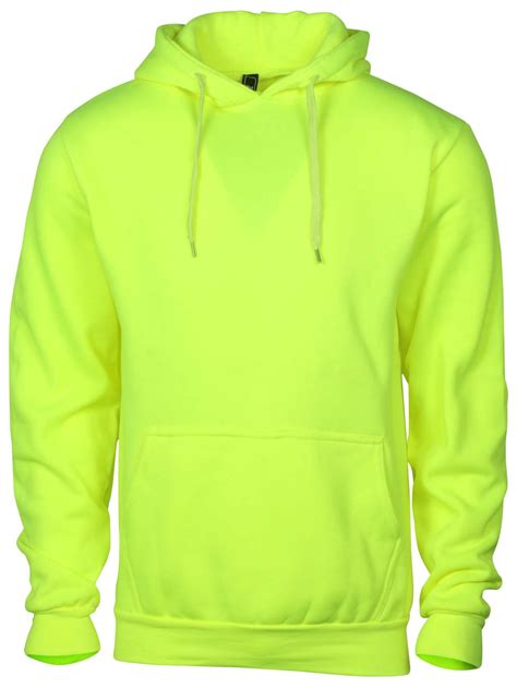 neon yellow sweatshirt