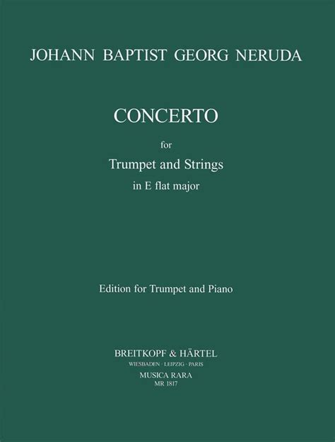 neruda concerto in e flat for trumpet and strings piano reduction Reader