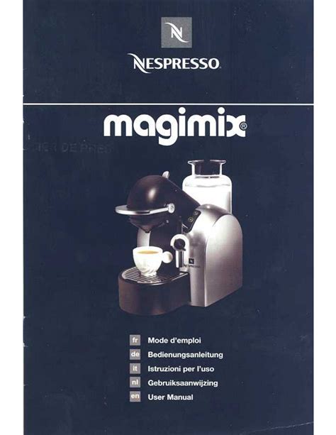 nespresso user manual magimix Doc