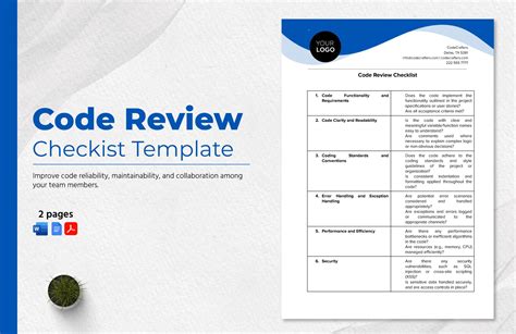 net code review template Doc